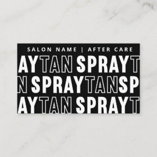 Moderne bearbeitbare Sif Spray Tan Aftercare Card Visitenkarte