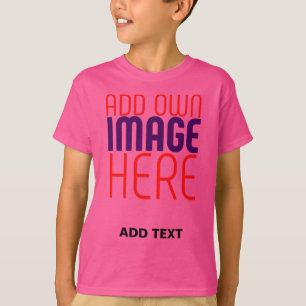 MODERNE BEARBEITBARE SÜßE WOW ROSA BILDTEXTVORLAGE T-Shirt