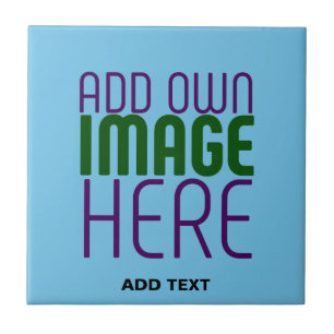 MODERNE BEARBEITBARE SWAG HIMMELBLAUE BILD-TEXT-VO FLIESE