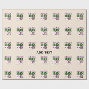 MODERNE BEARBEITUNG EINFACHER NATURBILD-TEMPLATE GESCHENKPAPIER
