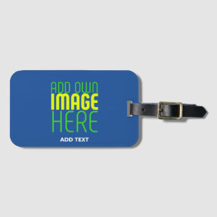 MODERNE BEARBEITUNGSFÄHIGE COBALT BLUE BILD-TEMPLA GEPÄCKANHÄNGER