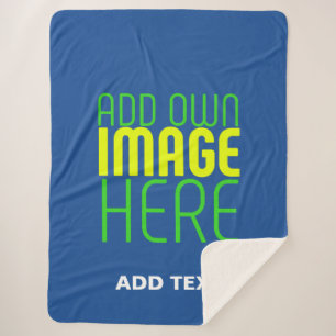 MODERNE BEARBEITUNGSFÄHIGE COBALT BLUE BILD-TEMPLA SHERPADECKE