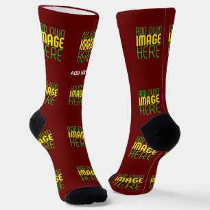 MODERNE BEARBEITUNGSFÄHIGE EINFACHE OXBLOOD-BESCHR SOCKEN