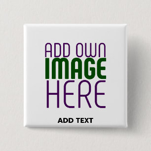 MODERNE BEARBEITUNGSFÄHIGE, EINFACHE WEISSE BILDTE BUTTON