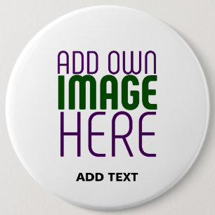 MODERNE BEARBEITUNGSFÄHIGE, EINFACHE WEISSE BILDTE BUTTON