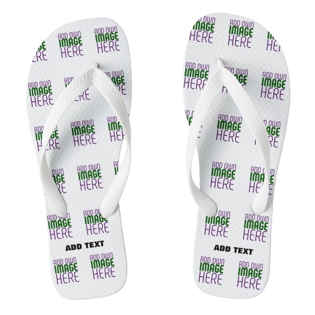 MODERNE BEARBEITUNGSFÄHIGE, EINFACHE WEISSE BILDTE FLIP FLOPS (Fußbett)
