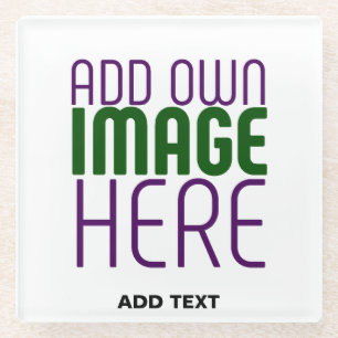 MODERNE BEARBEITUNGSFÄHIGE, EINFACHE WEISSE BILDTE GLASUNTERSETZER