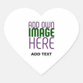 MODERNE BEARBEITUNGSFÄHIGE, EINFACHE WEISSE BILDTE Herz-Aufkleber