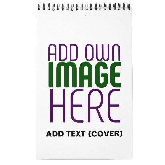 MODERNE BEARBEITUNGSFÄHIGE, EINFACHE WEISSE BILDTE KALENDER (Titelbild)