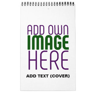 MODERNE BEARBEITUNGSFÄHIGE, EINFACHE WEISSE BILDTE KALENDER