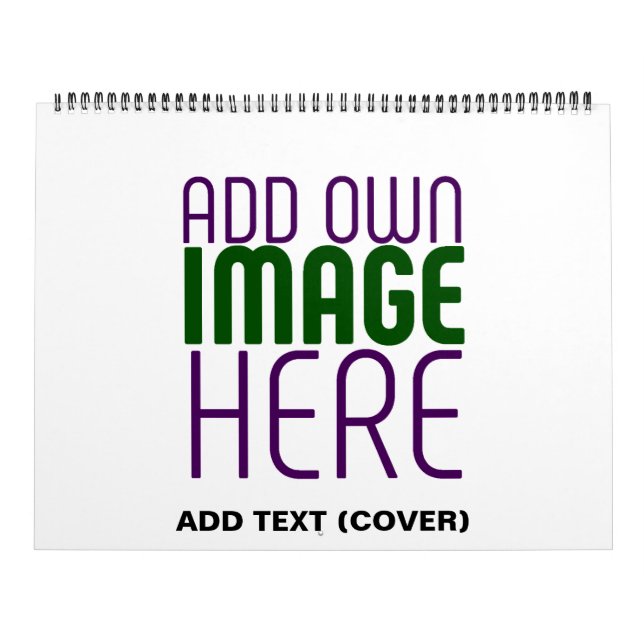 MODERNE BEARBEITUNGSFÄHIGE, EINFACHE WEISSE BILDTE KALENDER (Titelbild)