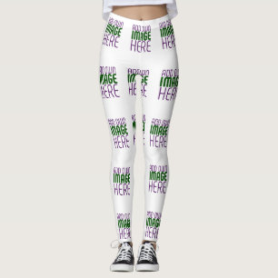 MODERNE BEARBEITUNGSFÄHIGE, EINFACHE WEISSE BILDTE LEGGINGS