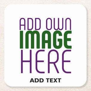 MODERNE BEARBEITUNGSFÄHIGE, EINFACHE WEISSE BILDTE RECHTECKIGER PAPPUNTERSETZER