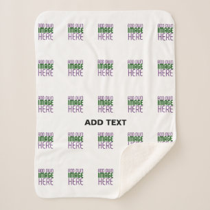 MODERNE BEARBEITUNGSFÄHIGE, EINFACHE WEISSE BILDTE SHERPADECKE