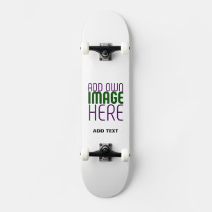 MODERNE BEARBEITUNGSFÄHIGE, EINFACHE WEISSE BILDTE SKATEBOARD