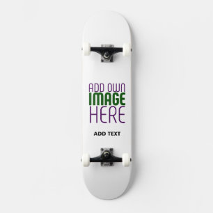 MODERNE BEARBEITUNGSFÄHIGE, EINFACHE WEISSE BILDTE SKATEBOARD