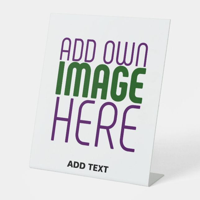 MODERNE BEARBEITUNGSFÄHIGE, EINFACHE WEISSE BILDTE SOCKELSCHILD (Vorderseite)