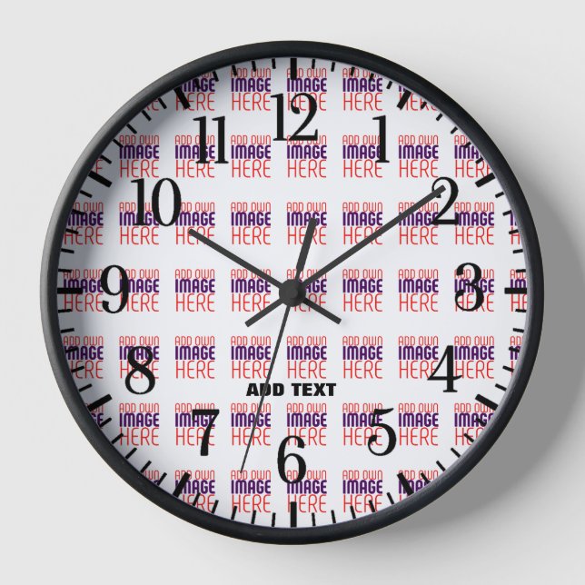 MODERNE BEARBEITUNGSFÄHIGE, EINFACHE WEISSE BILDTE UHR (Vorderseite)