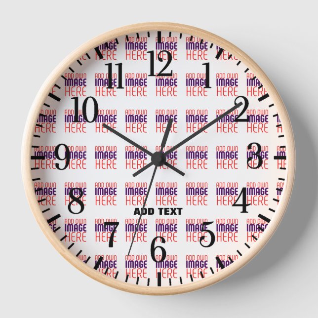 MODERNE BEARBEITUNGSFÄHIGE, EINFACHE WEISSE BILDTE UHR (Vorderseite)