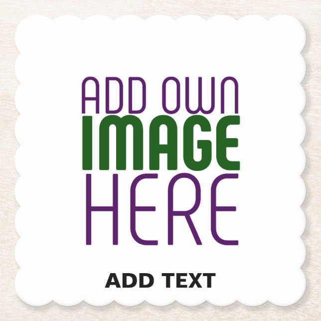 MODERNE BEARBEITUNGSFÄHIGE, EINFACHE WEISSE BILDTE UNTERSETZER (Vorderseite)