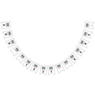 MODERNE BEARBEITUNGSFÄHIGE, EINFACHE WEISSE BILDTE WIMPELKETTE