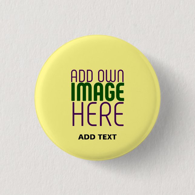 MODERNE BEARBEITUNGSFÄHIGE PASTEL YELLOW IMAGE-TEM BUTTON (Vorderseite)