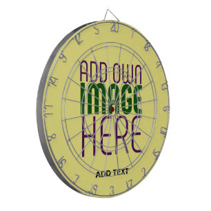 MODERNE BEARBEITUNGSFÄHIGE PASTEL YELLOW IMAGE-TEM DARTSCHEIBE