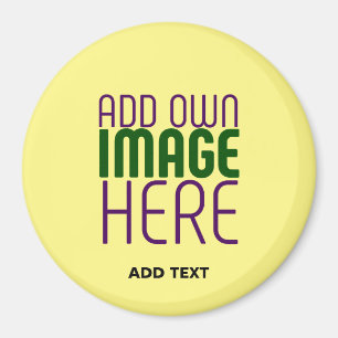MODERNE BEARBEITUNGSFÄHIGE PASTEL YELLOW IMAGE-TEM MAGNET