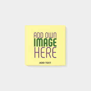 MODERNE BEARBEITUNGSFÄHIGE PASTEL YELLOW IMAGE-TEM POST-IT KLEBEZETTEL