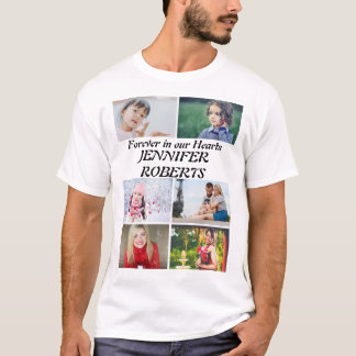 Moderne Beerdigung 6 Foto Collage T - Shirt