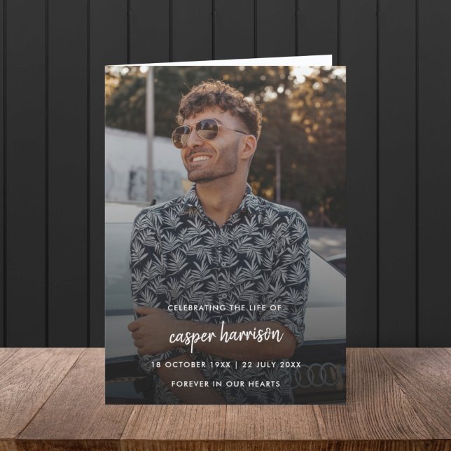 Moderne Beerdigung | Feier des Lebens geklappt Programm (Von Creator hochgeladen)