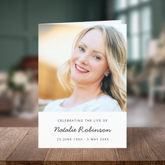 Moderne Beerdigung | Order of Service Life Celebra Programm (Von Creator hochgeladen)