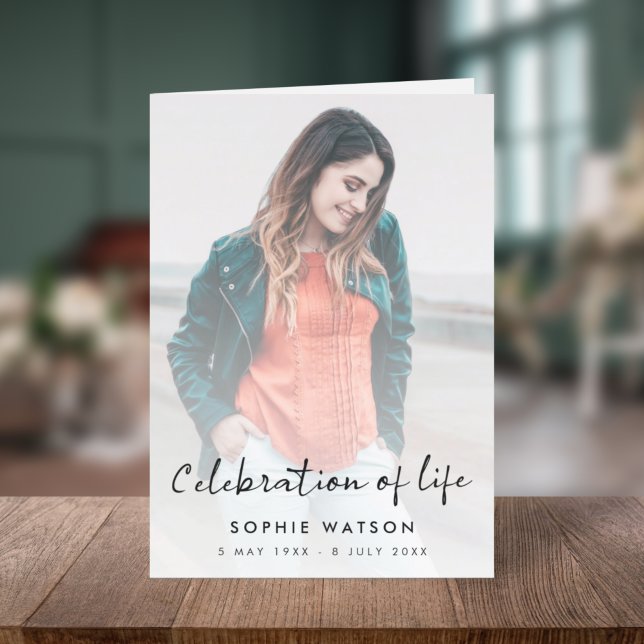 Moderne Beerdigung | Reihenfolge der Fotos Programm (Von Creator hochgeladen)