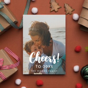 Moderne Befürworter des neuen Fotos 2026 Feiertagskarte