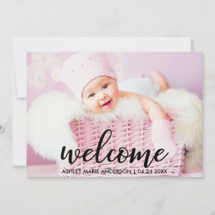 Moderne Begrüßungsankündigung Neuer Baby Ankündigung