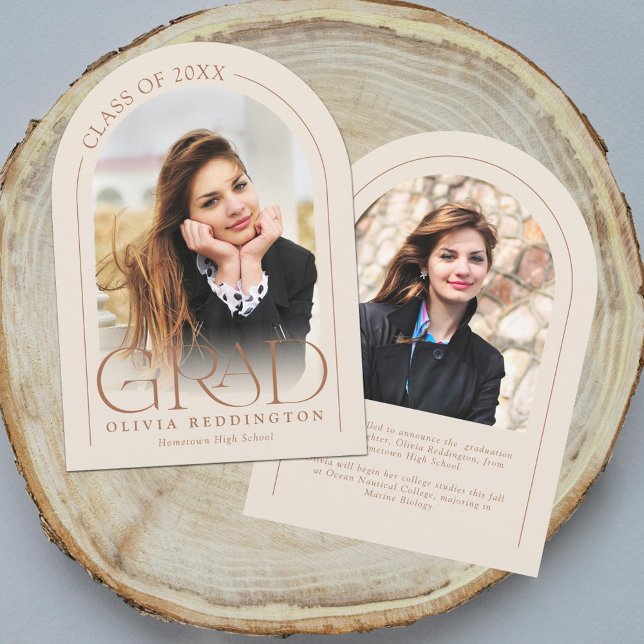 Moderne Beige 2 Foto Arch Grad Ankündigung (Von Creator hochgeladen)