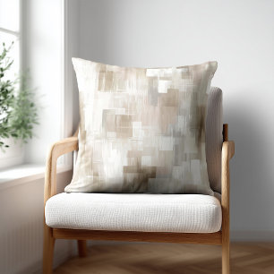 Moderne Beige Abstrakt Kissen