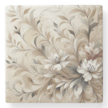 Moderne beige Blume 4