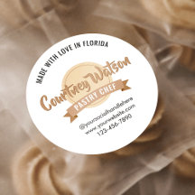 Moderne Beige-Desserts-Torte Bäckerei Konditor