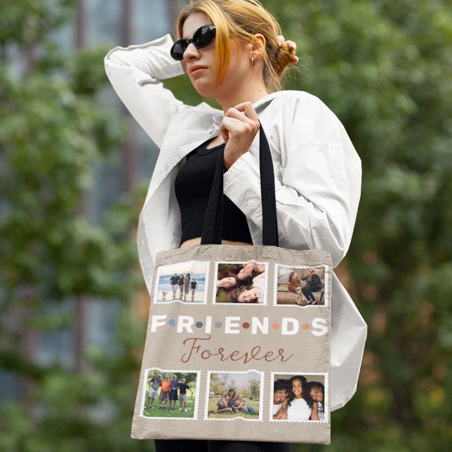 Moderne Beige Freunde für immer FotoCollage (Von Creator hochgeladen)