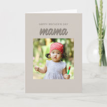 Moderne Beige Mama Kinder Foto Muttertag