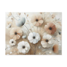 Moderne, beige-rosa 3 Blume