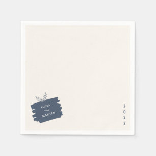 Moderne Beispiel-Blätter beängstigend Hochzeit Serviette