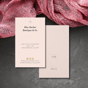 Moderne Bekleidungs-Boutique Blush Pink Preis-Mark