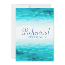 Moderne bemalte Hochzeitsfeier Probe einladen