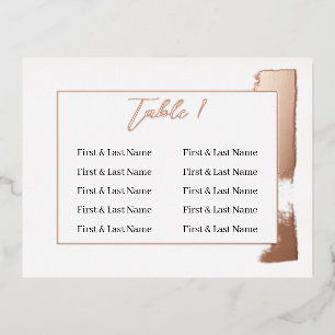 Moderne bemalte Tischnummer Hochzeitsplattform