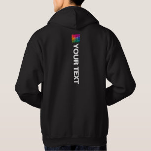 Moderne, benutzerdefinierbare hintere Seitenvorlag Hoodie