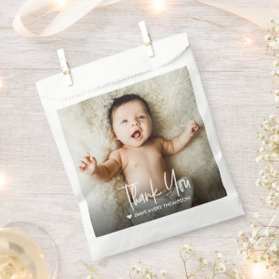 Moderne benutzerdefinierte Baby-Foto-Dankeschön Geschenktütchen