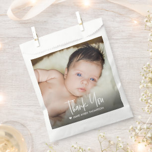 Moderne benutzerdefinierte Baby-Foto-Dankeschön Geschenktütchen