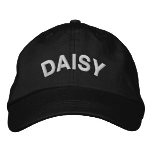 Moderne benutzerdefinierte DAISY-Text Bestickte Baseballkappe